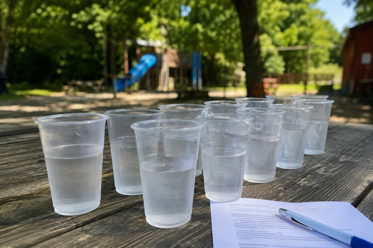 Kinderen onwel na ‘pisquiz’ met tien bekers water