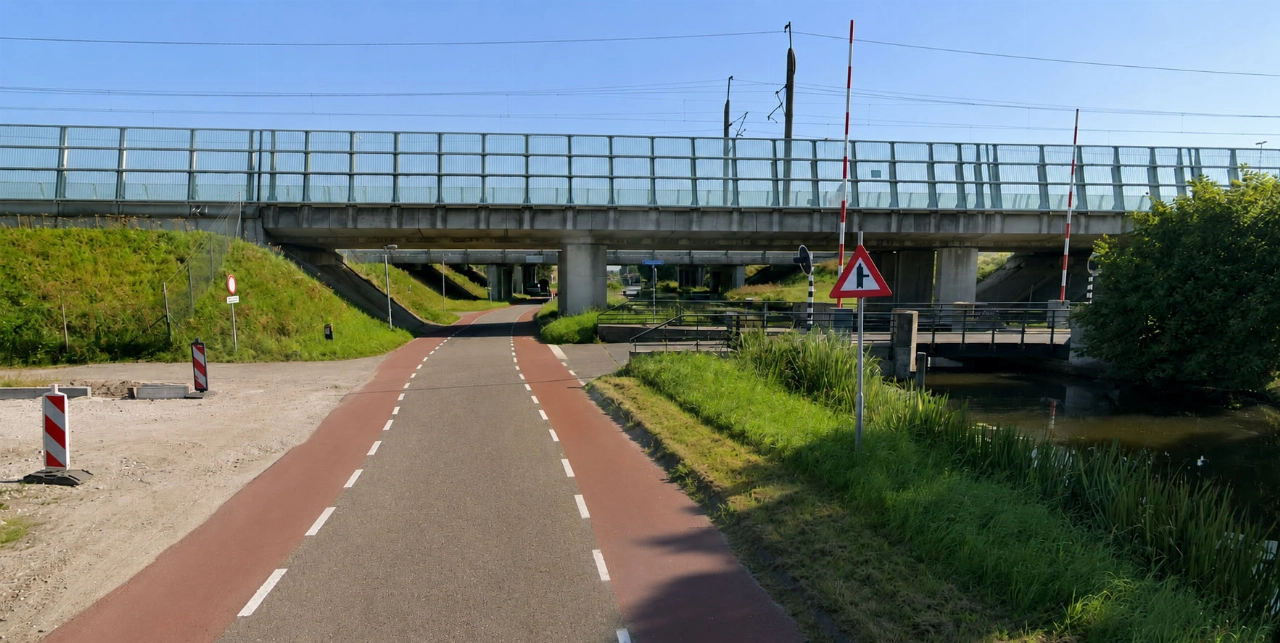 A4 tijdelijk dicht na incident op spoorviaduct