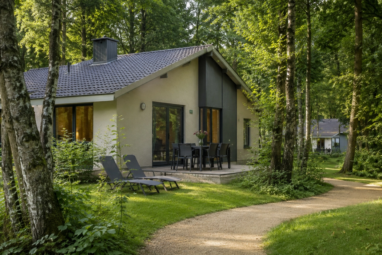 Naakte vakantieganger betrapt achter huisje terwijl gezin binnen was