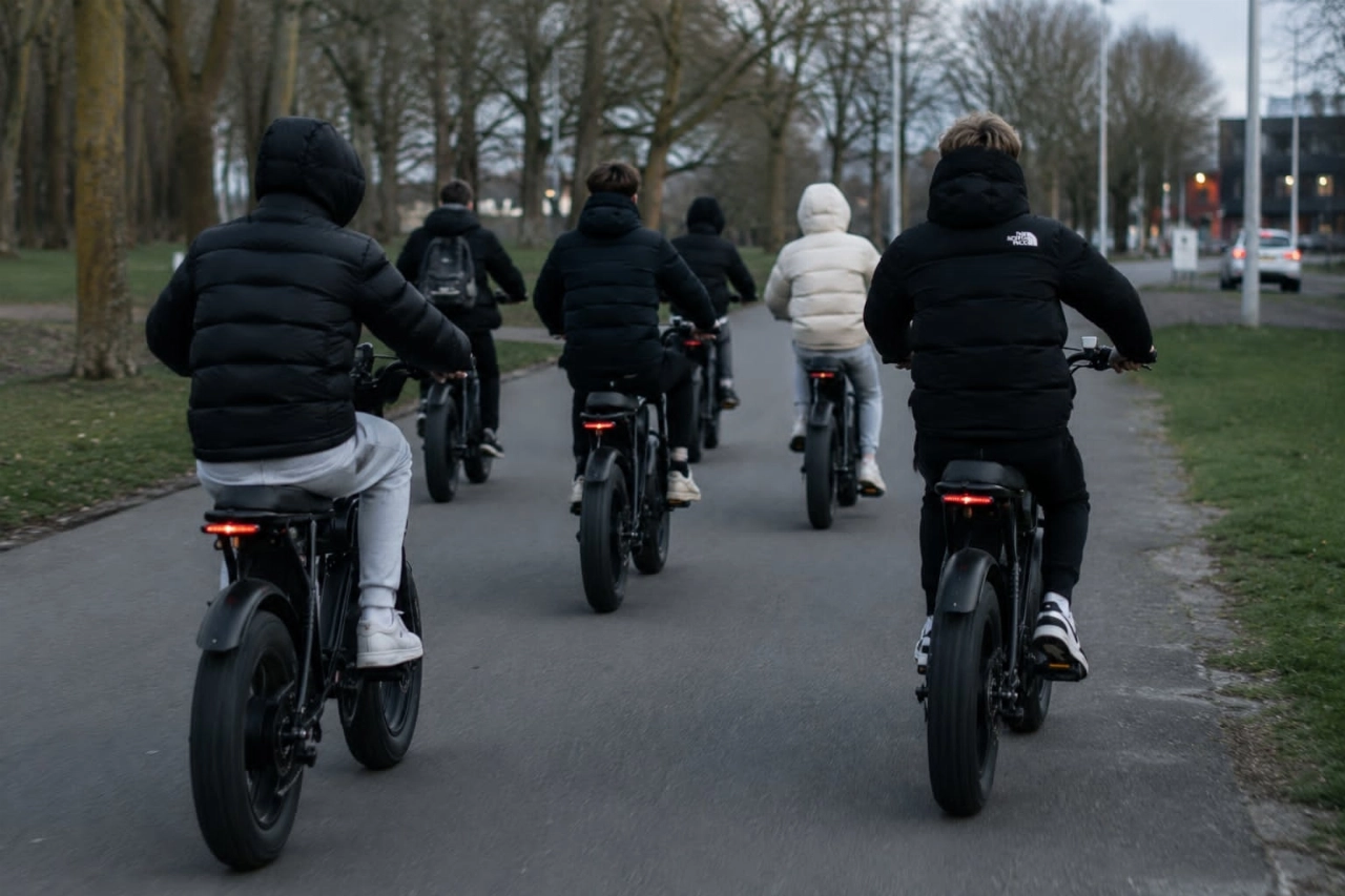 Politie achtervolgt groep fatbikers na gewelddadige straatroof