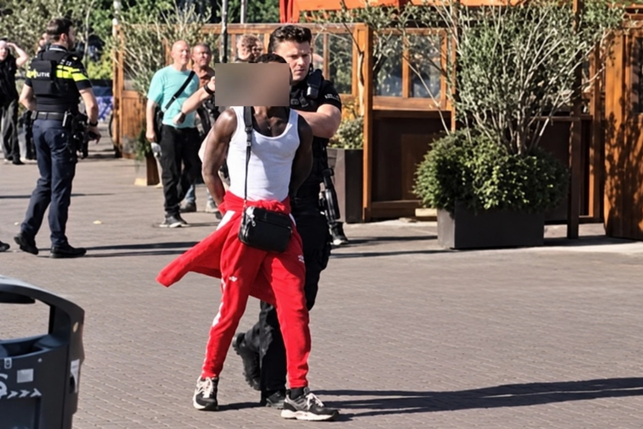 Man op klaarlichte dag doodgeschoten op terras bij NDSM-pont in Amsterdam-Noord; verdachte aangehouden