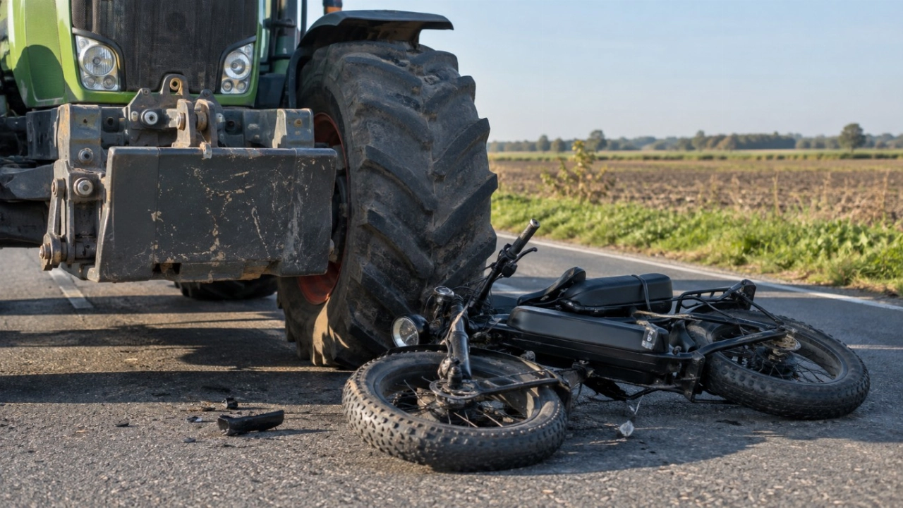 Jongen op fatbike gewond bij botsing met tractor in Zeewolde