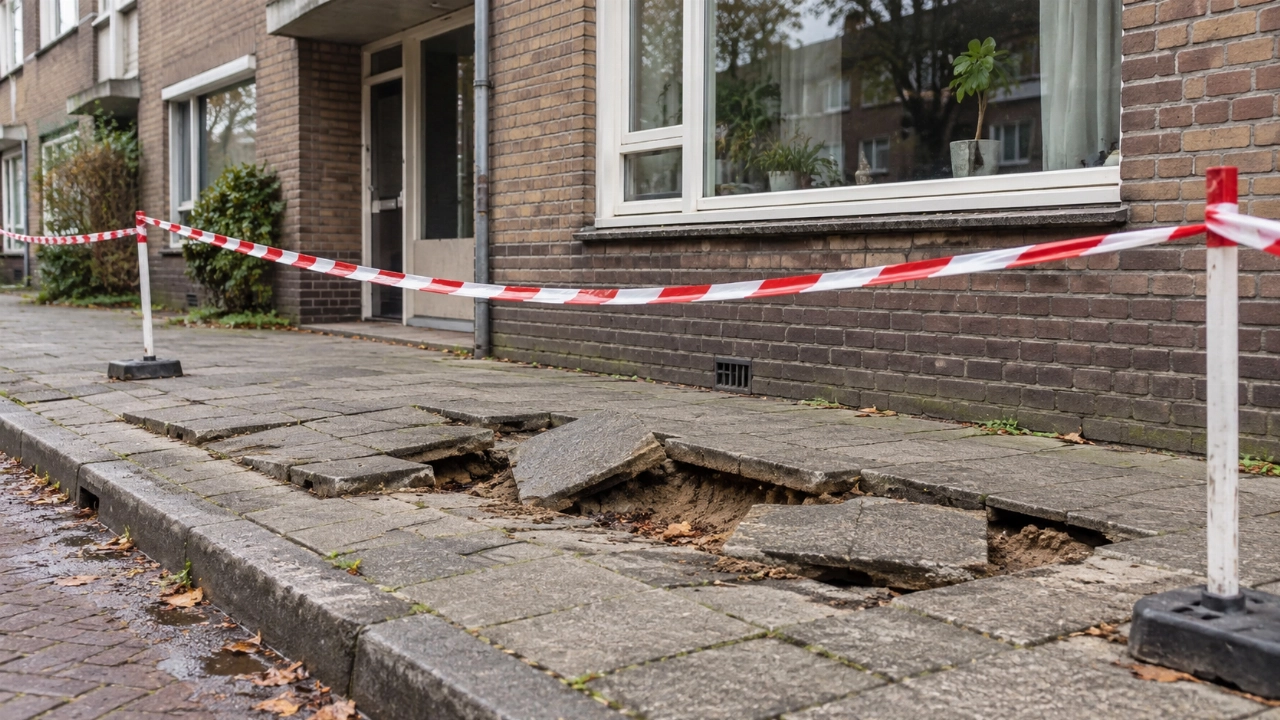 Zinkgaten door waterlek in Crooswijk, zeventig woningen zonder water
