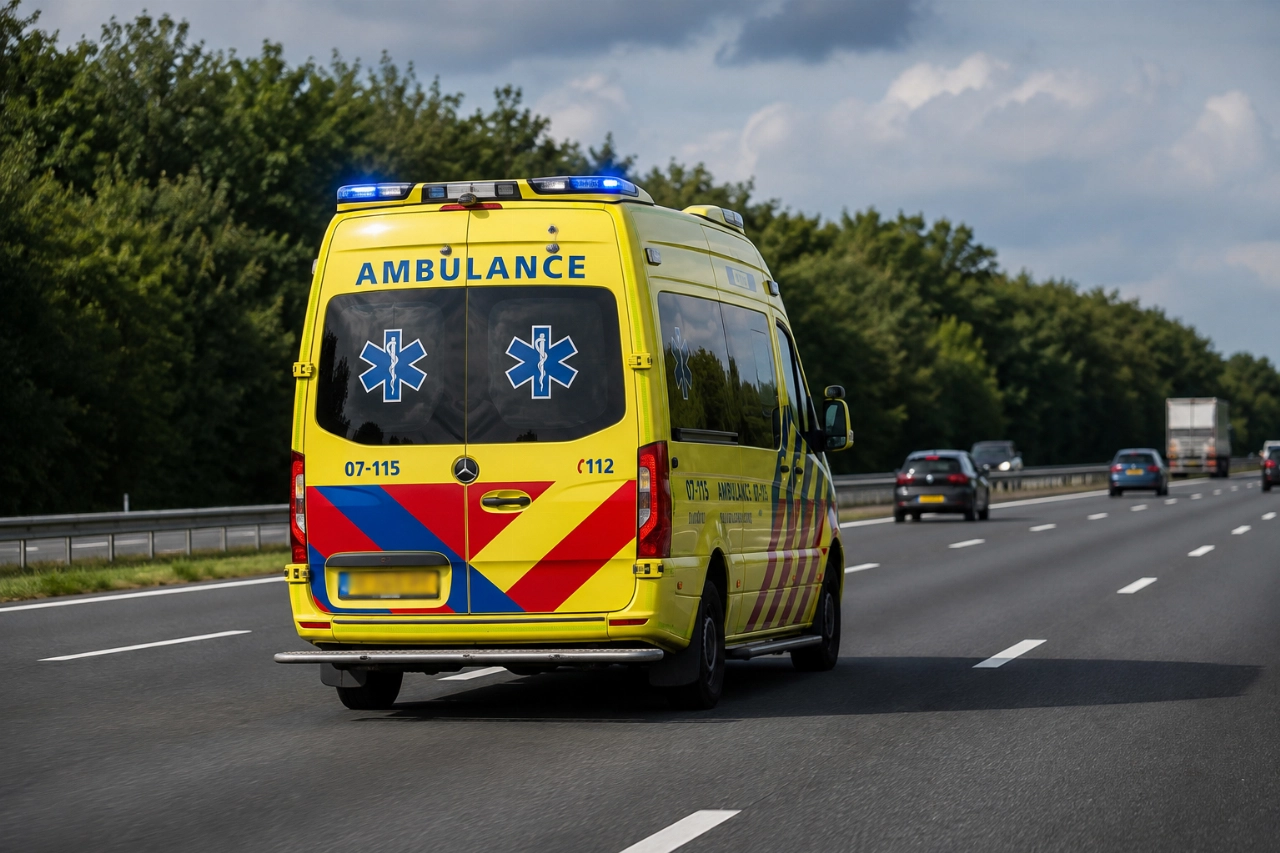 Twee gewonden bij zware botsing op snelweg