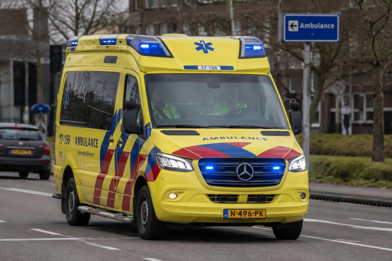 Auto rijdt door rood en botst hard op stadsbus, twee gewonden
