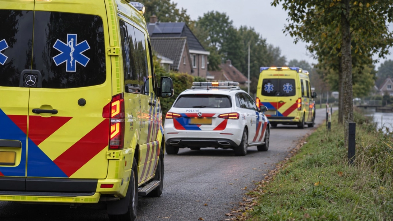 Fietsster zwaargewond na aanrijding met bestelbus