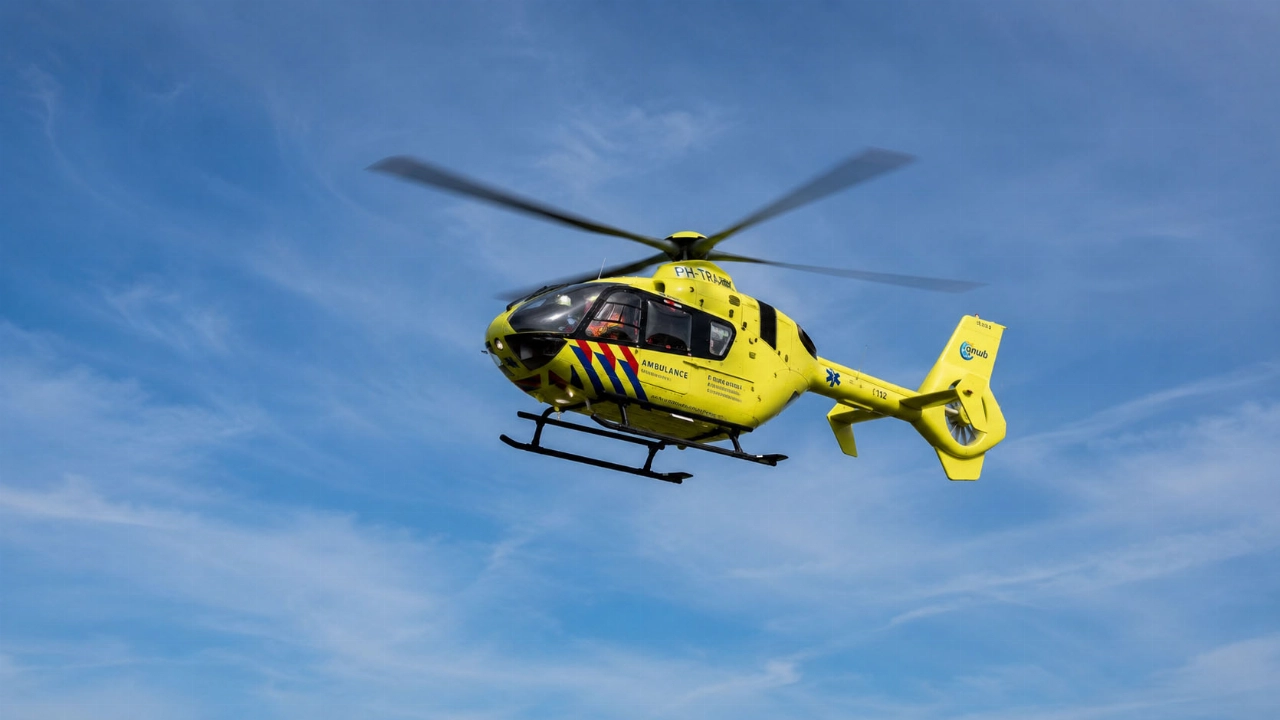 Fietser ernstig gewond na val, traumahelikopter ingezet