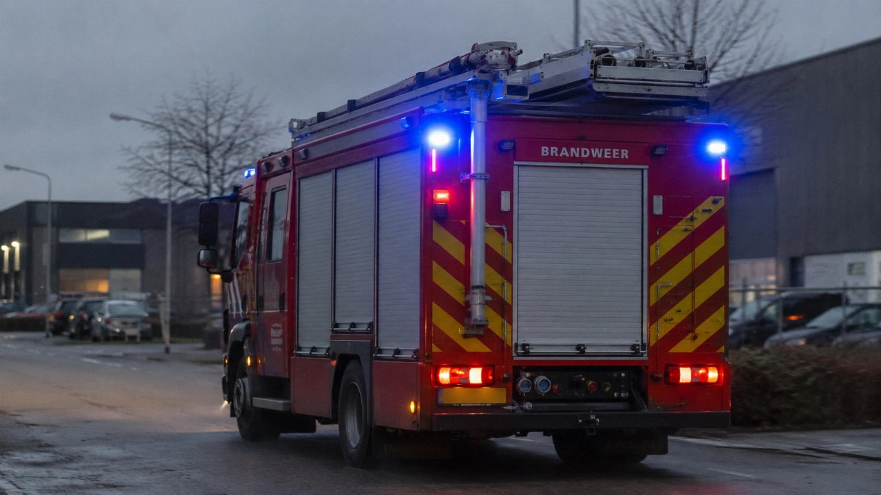 Giftige damp komt vrij na ongeval met salpeterzuur in Eindhoven