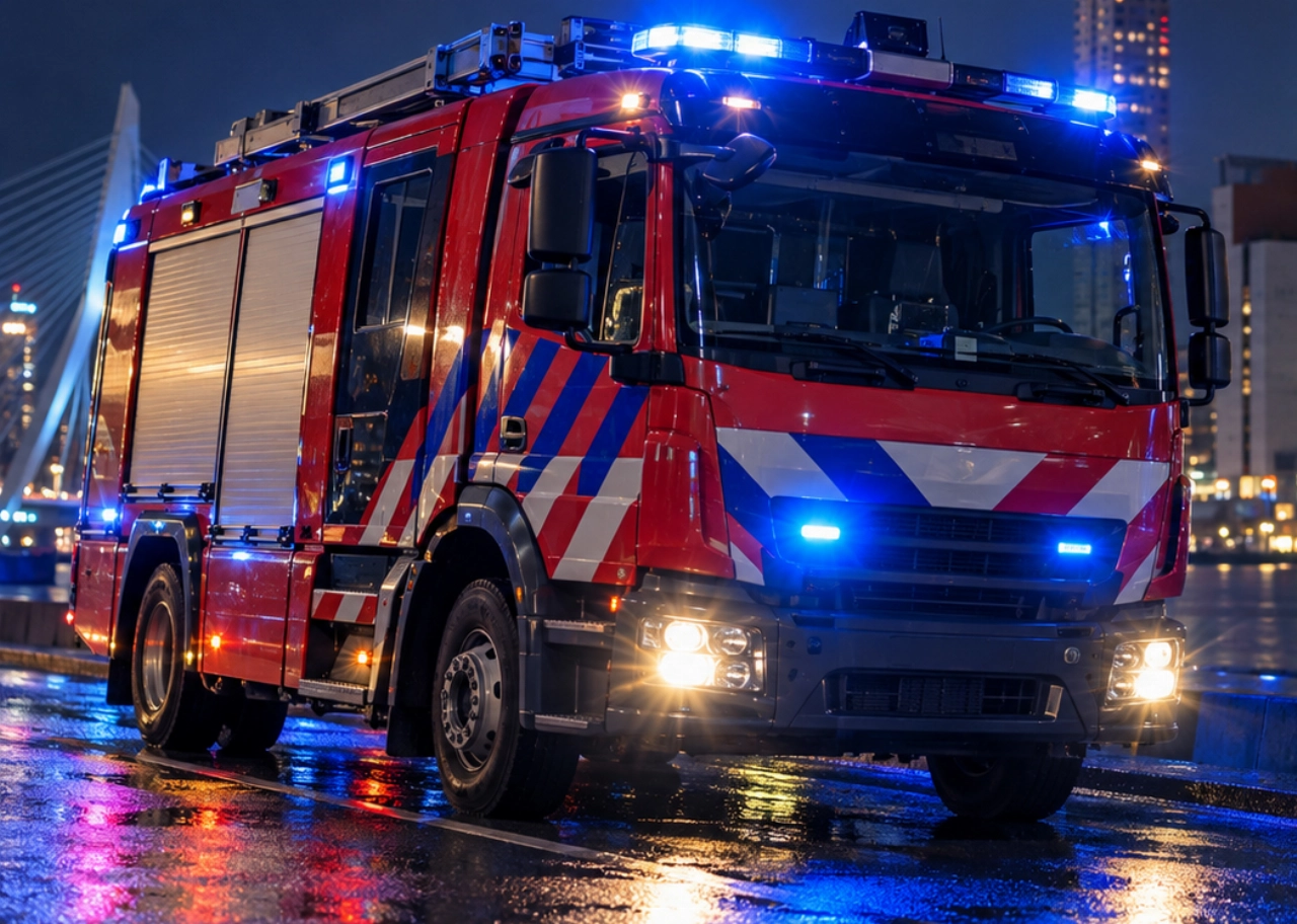 Massale inzet bij zeer grote brand in woontoren De Rotterdam