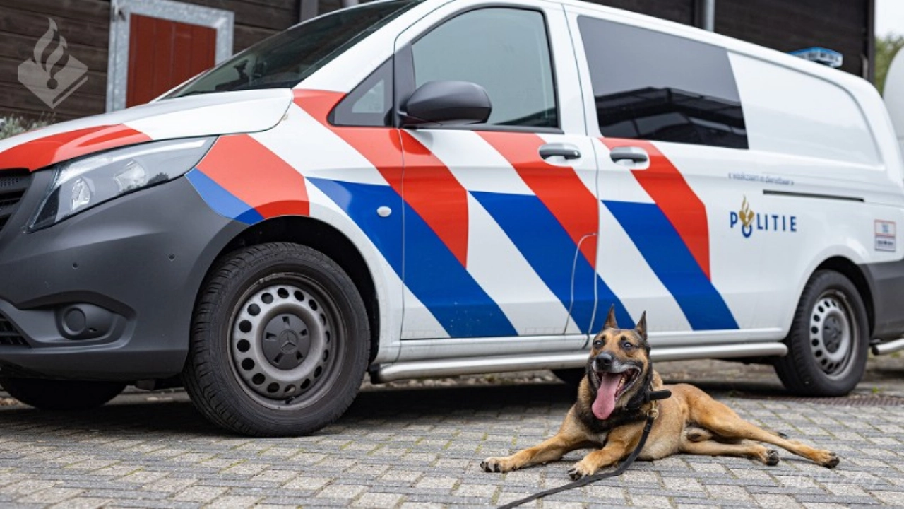 Pepperspray en politiehond nodig om agressieve man te arresteren