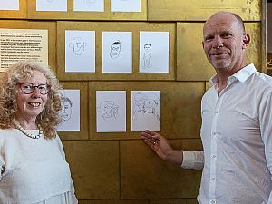 Expositie met 900 getekende portretten in Theater Koningshof