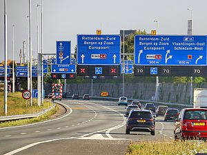 A4 dicht na ongeval