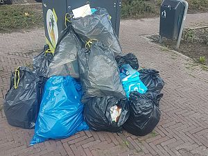 Controleurs treden op tegen bijplaatsen vuilnis