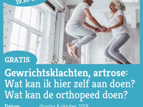 Interactieve lezing orthopeed Jan Ide de Jong over artrose