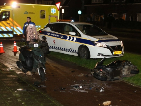 Scooterrijder gewond bij aanrijding