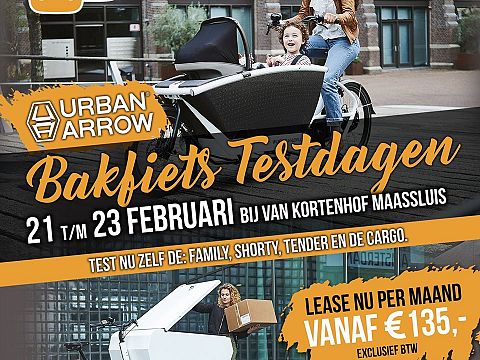 Urban Arrow Bakfietstestdagen bij Van Kortenhof Maassluis