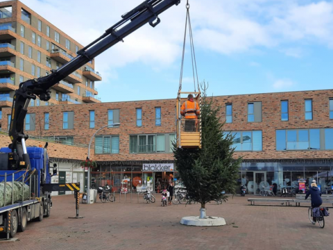 Kerstboom Van Hogendorpkwartier vernield