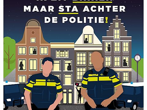 Morele steun voor de politie van weldenkend Nederland