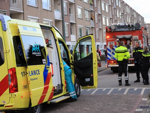 Trappenhuis vol rook na brand in keuken