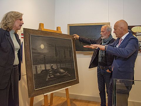 Burgemeester Wijbenga vindt ontbrekend schilderij terug