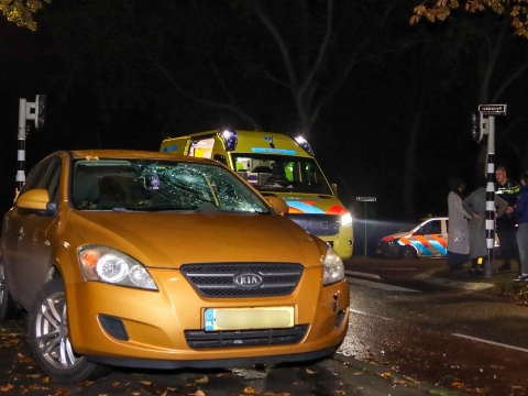 Scooterrijder gewond na aanrijding