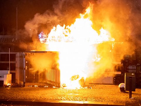 Restaurant Westhavenkade gaat in vlammen op