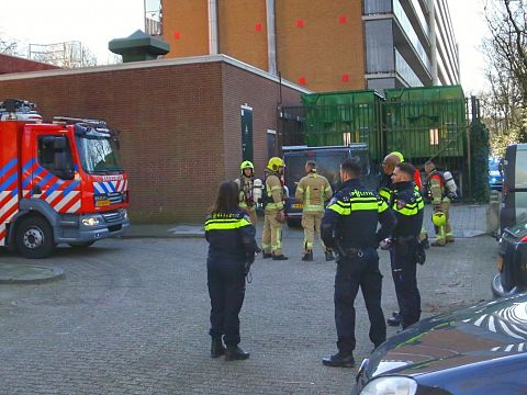 Hulpdiensten massaal uitgerukt voor melding brand Koninginnelaan