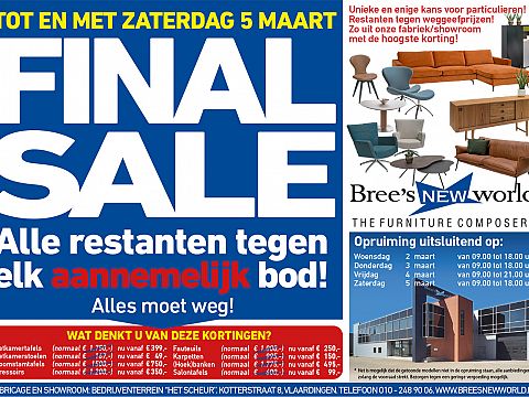 Final Sale bij Bree's New World