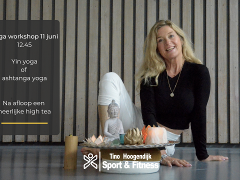 Yoga workshop & high tea bij Tino Hoogendijk