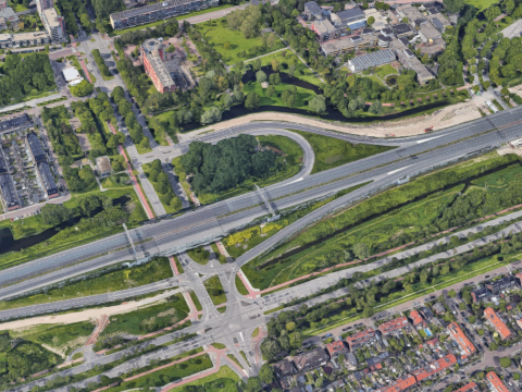Op- en afrit A20 bij Holysingel richting Rotterdam dicht