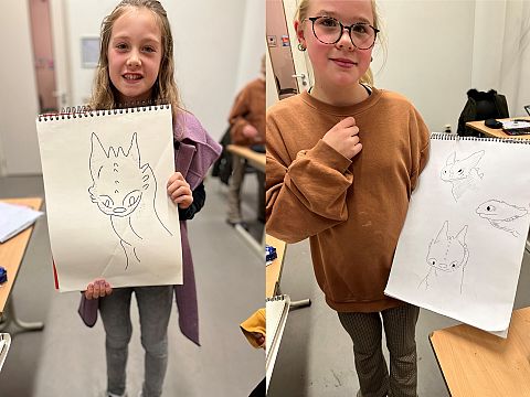 Kinderen exposeren eigen werk in Kade40