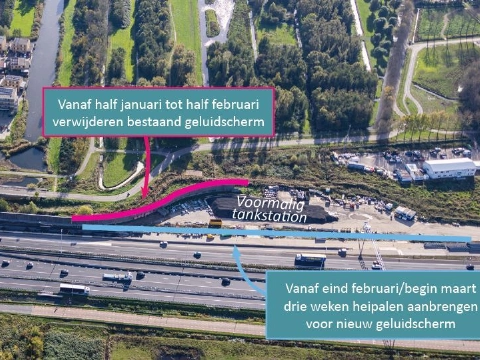 Geluidsscherm Westwijk wordt vervangen