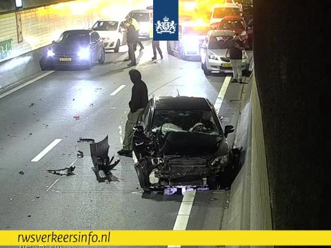 Ongeval in Beneluxtunnel