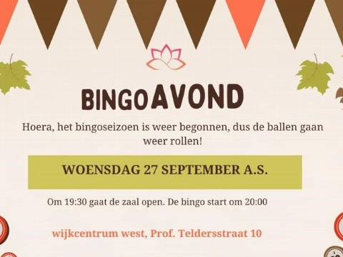 Bingo in Wijkcentrum West