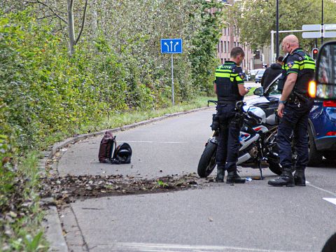 Motorrijder gewond na val op Heusdenslaan