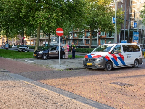 Schade na kop-staart botsing Burgemeester Pruissingel
