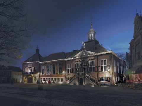 Stadhuis wordt uitgelicht
