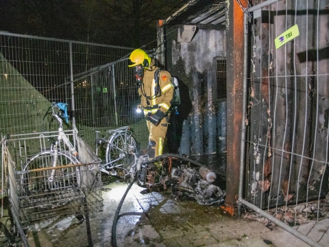 Brand in keet Aalscholverlaan