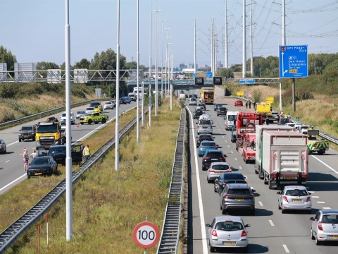 Twee aanrijdingen op A4, vertraging in beide richtingen