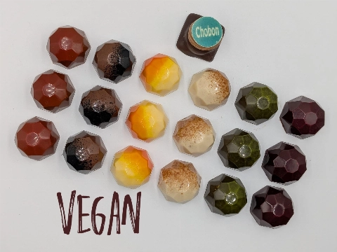 Nu ook vegan bonbons bij Chobon!