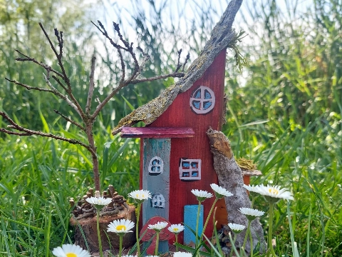 Zomerworkshop houten huisjes maken