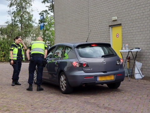 Grote verkeerscontrole op gemeentewerf Heusdenslaan