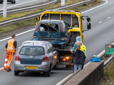 Tunnelbuis Beneluxtunnel afgesloten na aanrijding