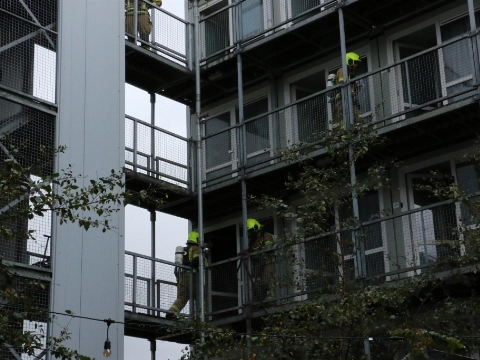 Middelbrand in woning Olivier van Noortlaan