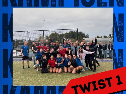 Twist korfbal van degradatiekandidaat tot kampioen