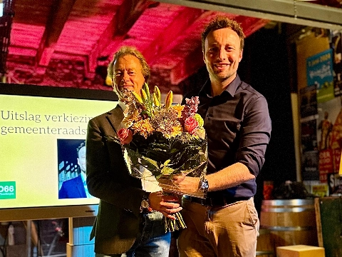 Koen Kegel lijsttrekker D66 Vlaardingen