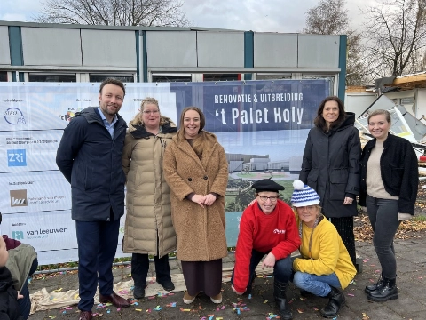 Verbouwing ’t Palet Holy feestelijk van start!
