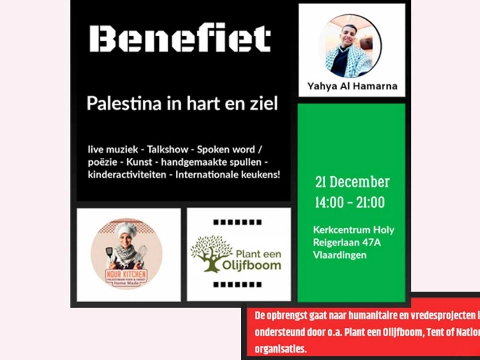 Vlaardingse benefiet voor getroffen Palestijnen