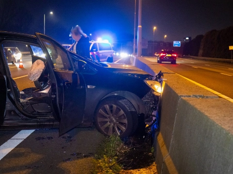 Meerdere auto's betrokken bij ongeval op de A20