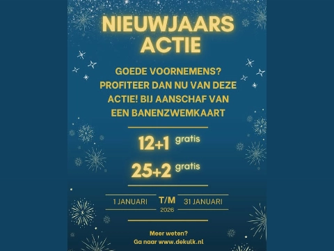 Actie De Kulk: extra tegoed bij aanschaf meerbadenkaart